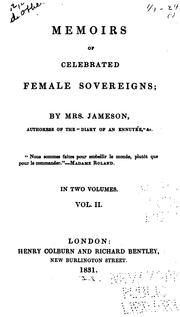 Cover of: Memoirs of celebrated female sovereigns