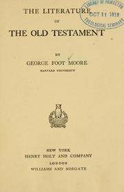 Cover of: The literature of the Old Testament