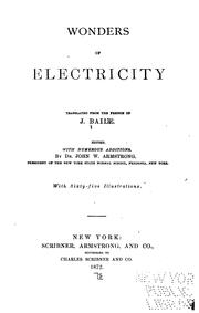 Cover of: Wonders of electricity
