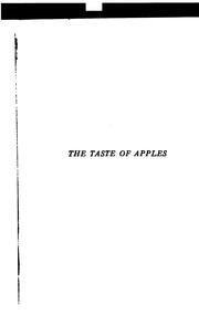 Cover of: The taste of apples