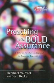 Cover of: Preaching with bold assurance by Hershael W. York