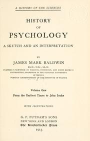 Cover of: History of psychology: a sketch and an interpretation