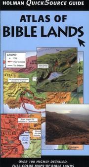 Cover of: Atlas of Bible Lands (Quick Source Guide)