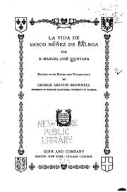 Cover of: La vida de Vasco Núñez de Balboa