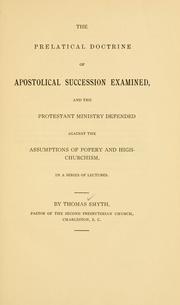 Cover of: Complete works of Rev. Thomas Smyth, D. D. by Thomas Smyth