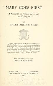 Cover of: Mary goes first by Henry Arthur Jones