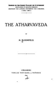 The Atharvaveda by Maurice Bloomfield