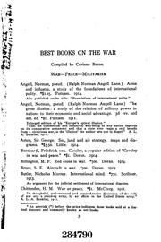Cover of: Best books on the war by Corinne Bacon