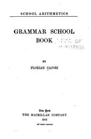 Cover of: Grammar school book