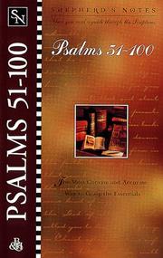 Cover of: Psalms 51-100.