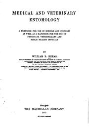 Medical and veterinary entomology by Herms, William Brodbeck