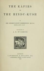 Cover of: The Káfirs of the Hindu-Kush