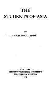 Cover of: The students of Asia