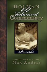 Cover of: Holman Old Testament Commentary: Proverbs (Holman Old Testament Commentary)