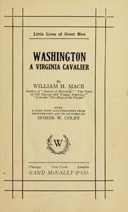Cover of: Washington: a Virginia cavalier