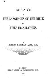 Cover of: Essays on the languages of the Bible and Bible-translations