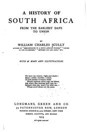 Cover of: A history of South Africa: from the earliest days to union
