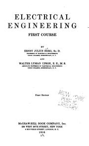 Cover of: Electrical engineering: first course