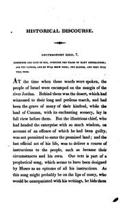 Cover of: An historical discourse delivered at West Springfield: December 2, 1824, the day of the annual thanksgiving