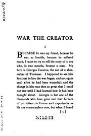 Cover of: War the creator