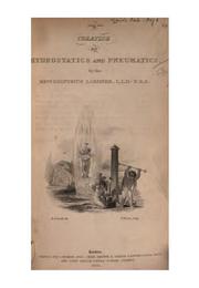 Cover of: Hydrostatics and pneumatics.: By the Rev. Dionysius Lardner.