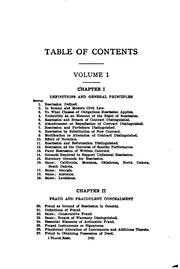 Cover of: A treatise on the rescission of contracts and cancellation of written instruments