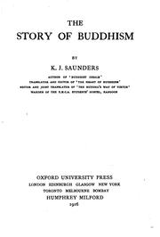 Cover of: The story of Buddhism by Kenneth J. Saunders