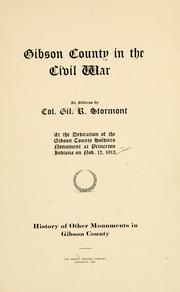 Gibson County in the civil war by Gil R. Stormont