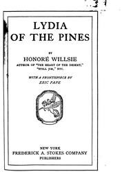 Cover of: Lydia of the pines by Honoré Morrow