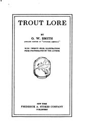 Cover of: Trout lore