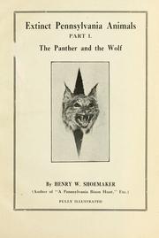 Cover of: Extinct Pennsylvania animals by Henry W. Shoemaker