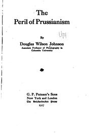 Cover of: The peril of Prussianism