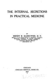Cover of: The internal secretions in practical medicine.