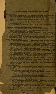 Cover of: Summary of child-welfare laws passed in 1916. and in 1820 by United States. Children's Bureau.