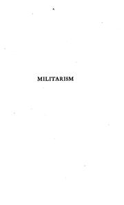 Cover of: Militarism
