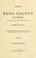 Cover of: History of Reno County, Kansas
