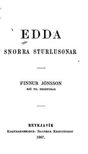 Cover of: Edda Snorra Sturlusonar