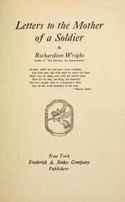 Cover of: Letters to the mother of a soldier