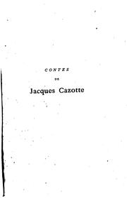 Cover of: Contes de J. Cazotte ...