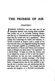 Cover of: The promise of air