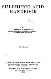 Sulphuric acid handbook by Sullivan, Thomas Joseph