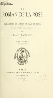 Cover of: Le Roman de la Rose