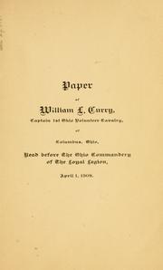Cover of: Raid of the Confederate cavalry through central Tennessee: in October, 1863, commanded by General Joseph Wheeler.  A paper read before the Ohio Commandery of the Loyal Legion, April 1, 1908