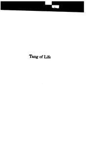 Cover of: Tang of life by Henry Herbert Knibbs