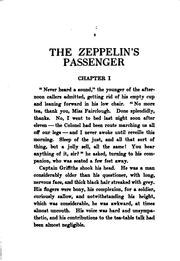 Cover of: The  Zeppelin's passenger