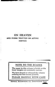 Cover of: On heaven by Ford Madox Ford