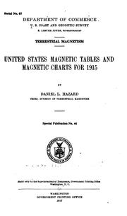 Cover of: United States magnetic tables and magnetic charts for 1915
