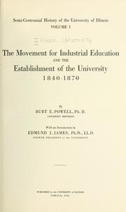 Cover of: Semi-centennial history of the University of Illinois