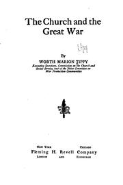 Cover of: The church and the great war