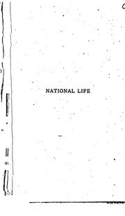 Cover of: National life from the standpoint of science